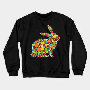 Dotted Winter Rabbit Crewneck Sweatshirt